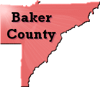Baker County Map Logo