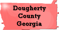Dougherty County Map Logo